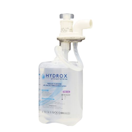 HYDROX Prefilled Humidifier with Macro Nebulization System